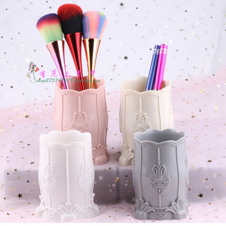 Làm móng tay bộ lưu trữ hộp hộp bàn chải mỹ phẩm hộp lưu trữ bút giữ dụng cụ làm móng ví lưu trữ - Công cụ Nail dụng cụ làm nail