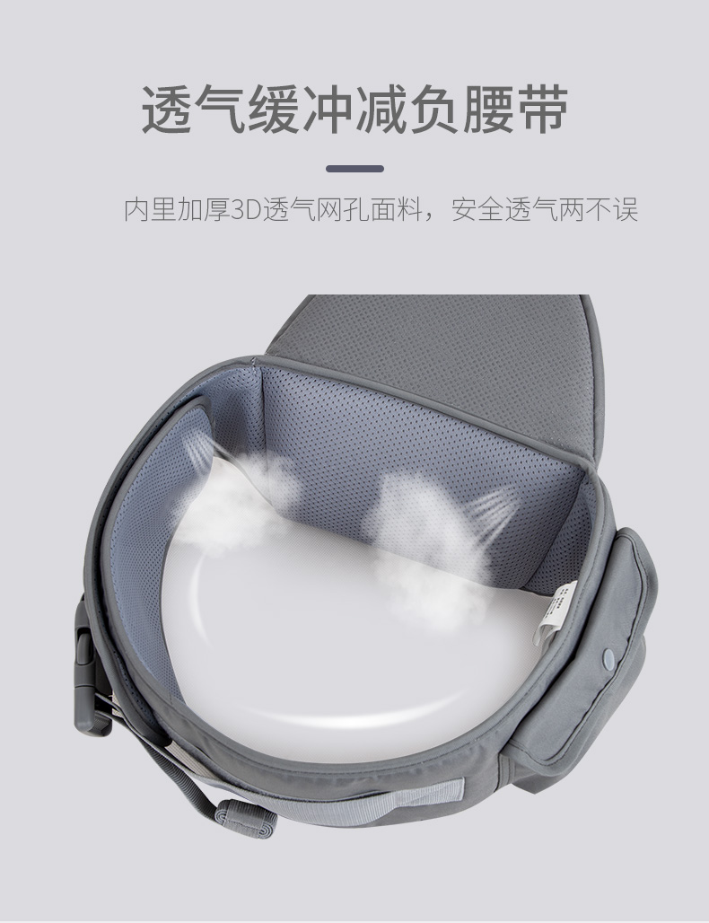 宇通集团旗下 贝欧科 超轻透气 前抱式宝宝腰凳 适合3-36个月 图4