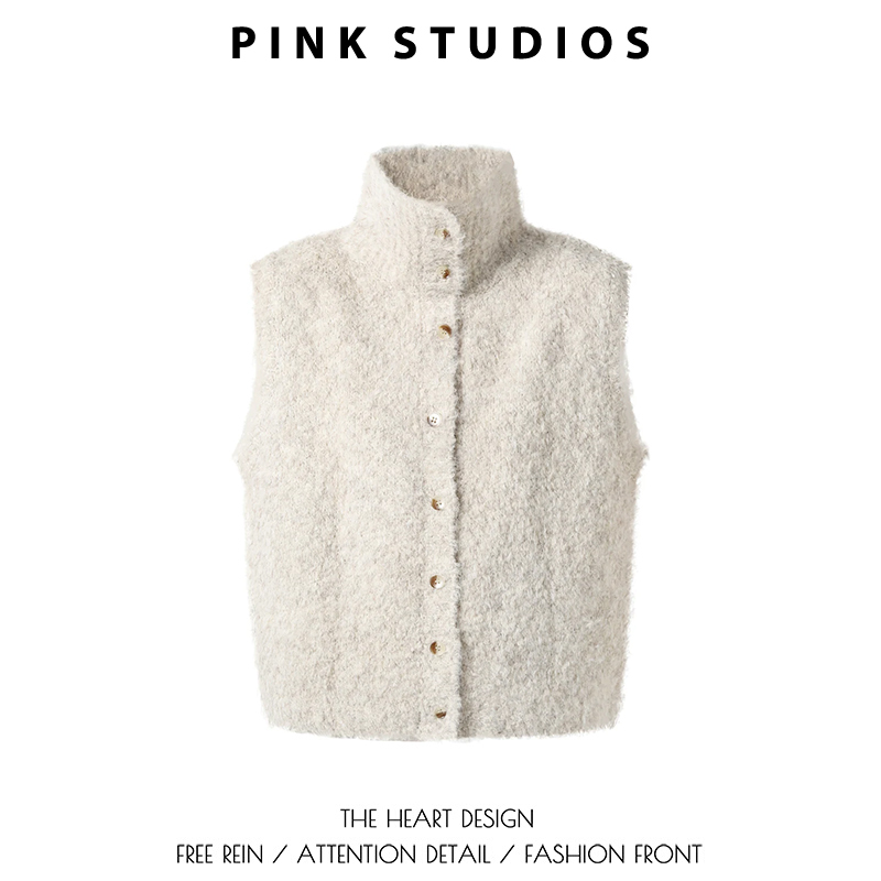 Oatmeal-Colored High-Neck Knitted Vest for Women, Autumn and Winter Outerwear, Layered Sleeveless Sweater, Korean Style, Stylish and Age-Reducing Inner Vest Oatmeal-Colored High-Neck Knitted Vest for Women, Autumn and Winter Outerwear, Layered Sleeveless Sweater, Korean Style, Stylish and Age-Reducing Inner Vest