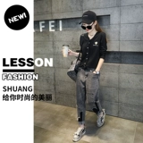 Хлопковый осенний зимний приятный телу лонгслив, 2021 года, европейский стиль, V-образный вырез