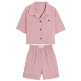 Розовая униформа медсестры, комплект для отдыха, короткий рукав, 2025 года, в западном стиле, изысканный стиль