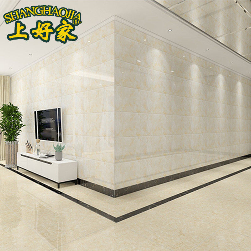 Living room gray marble wall tiles 400x800 yellow jade chips Kitchen toilet imitated wood tiles