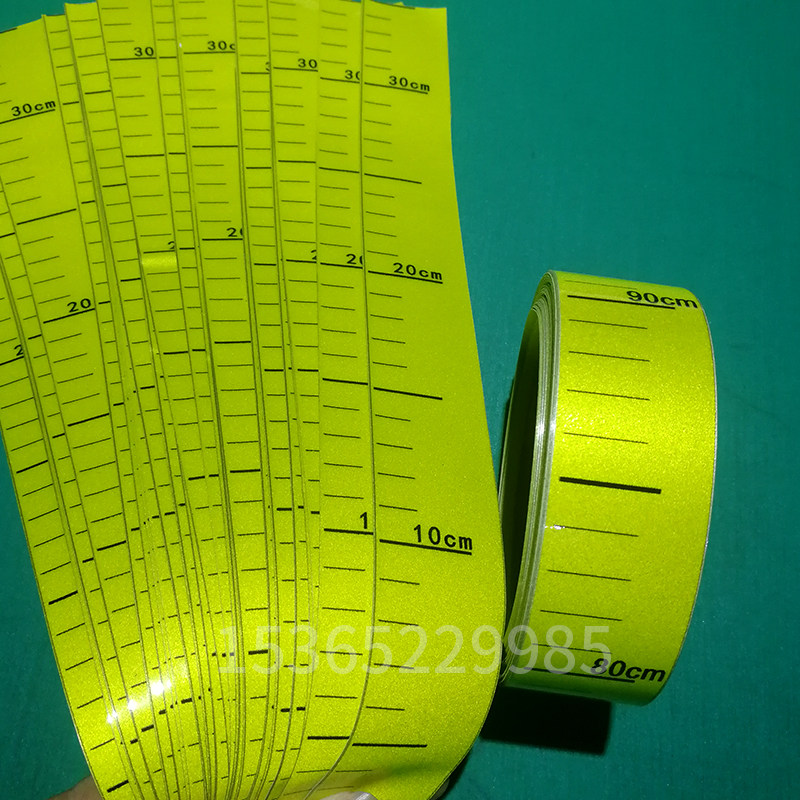 Custom liquid level ruler self-adhesive scale sticker tank liquid level scale logo label water level measuring ruler sticker