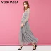 Vero Moda mùa xuân hai mảnh thêu hoa cổ tích váy hoa sen tay áo 丨 31847D518 - Sản phẩm HOT Sản phẩm HOT