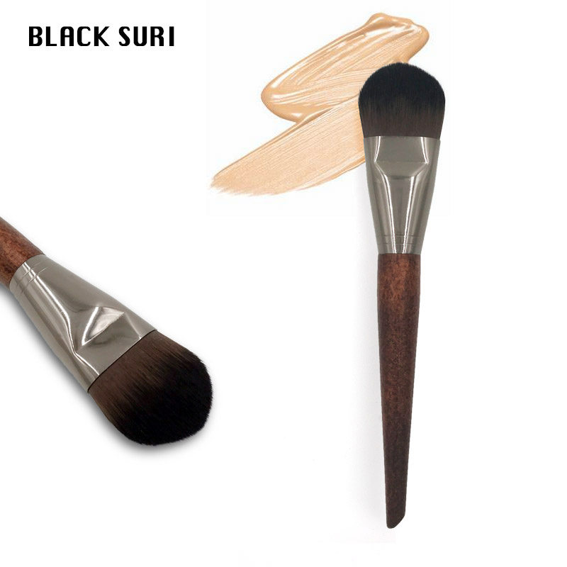 Tongue-shaped foundation brush flat head does not eat powder makeup brush makeup artist special foundation liquid brush makeup brush a pack
