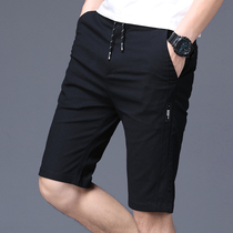 Summer thin slim mens casual straight loose shorts mens trend five-point pants in Capri pants Sports