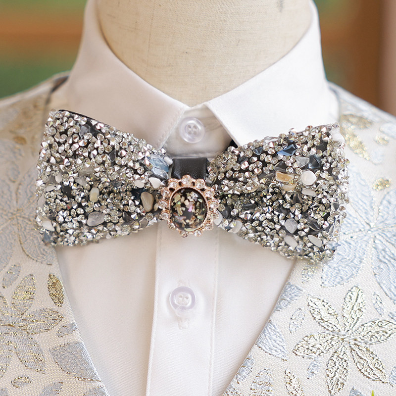 Boy host bow tie new adjustable male baby one-year-old child collar flower British style children's tie accessories