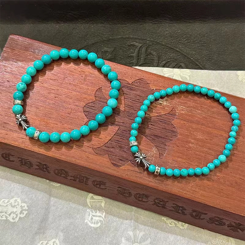 Obsidian Turquoise 925 Sterling Silver Crow Cross 4mm 6mm Stackable Unisex Gift Bracelet Obsidian Turquoise 925 Sterling Silver Crow Cross 4mm 6mm Stackable Unisex Gift Bracelet