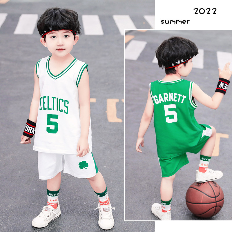 Children's suit summer vest shorts 2021 new summer thin cotton boy sports sleeveless baby sports suit