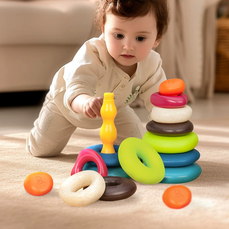 Jenga, игрушка, кольца, башня, конструктор, раннее образование, 6 месяцев