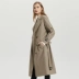 MECITY dành cho nữ đích thực 2020 xuân mới dài tay thắt lưng thời trang kẻ sọc trench coat nữ 534804 - Trench Coat