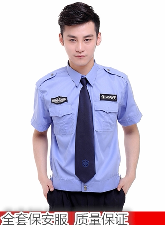 2011 Style Security Uniform Summer Clothing Short Sleeve Shirt Breathable Property Summer Working Shirt Soft for men and women