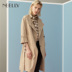 NEELLY NAYE Trench Coat WOMENS MID-LENGTH 2019 JACKET THU MỚI NHỎ CARD-MÀU CHIC PORT WIND-rút 