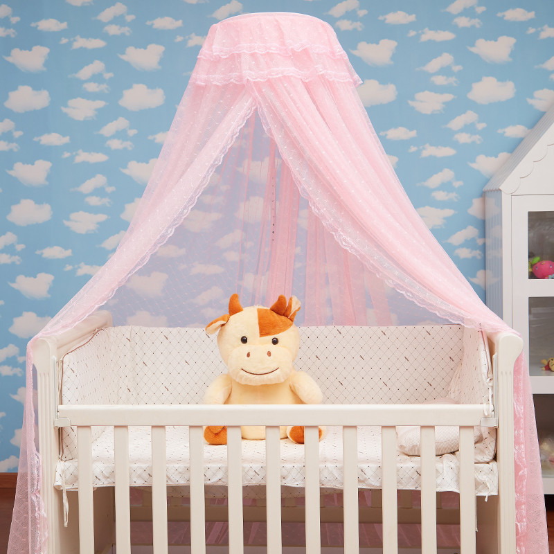 Xinfeier Crib Mosquito Net Floor Stand Court Clip Children Bb Open