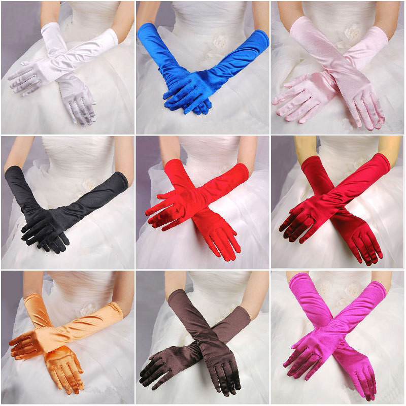 Bridal Gloves Satin Long Vintage Wedding Photo Props Travel Photography Sun Protection Wedding Dress Sleeves Bridal Gloves Satin Long Vintage Wedding Photo Props Travel Photography Sun Protection Wedding Dress Sleeves