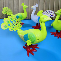 Upper chain clockwork toy small animal peacock race will move baby nostalgic child toy chicken jump paparazzi 3 years old