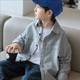 Kinderkleidung Jungenhemden Frühling und Herbst Kinder gestreifte Langarmhemdjacke 2025 neue Frühlingskleidung Koreanische Version