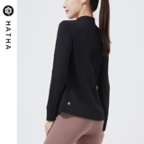 哈他 Осенняя демисезонная куртка для йоги, спортивная форма для тренировок, приталенный лонгслив, для бега