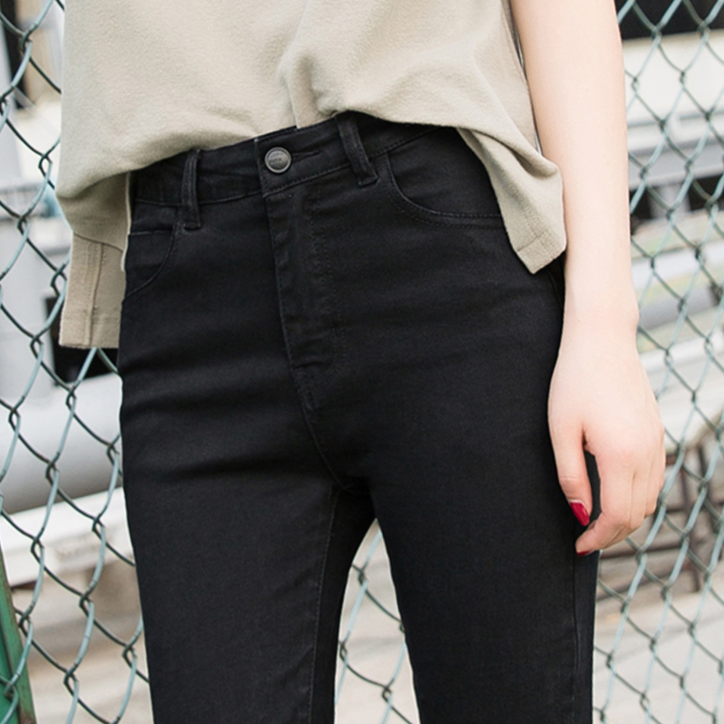 Black Jeans for Women, Long Pants, 2026 New Spring and Autumn High-Waisted Slim Fit, Flattering, Cropped, Skinny, Stretchy Pants