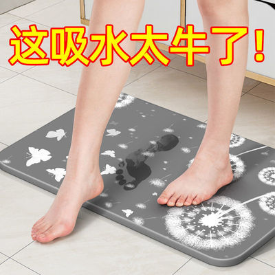 硅藻泥地垫吸水防滑垫家用速干脚垫卫生间超强吸水浴室淋浴房地垫