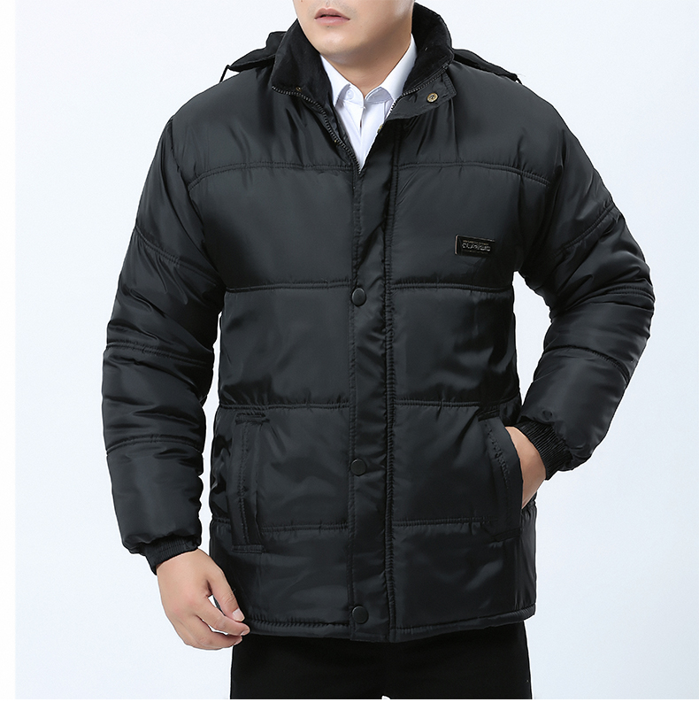Áo khoác mùa thu đông 2018 cho nam trung niên áo khoác cotton cho cha mùa đông cộng với áo nhung cotton dày phù hợp với áo khoác trung niên áo khoác jean