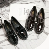 Весенние черные носки в английском стиле для кожаной обуви, японские ретро лоферы с бантиком, обувь, в британском стиле, коллекция 2022