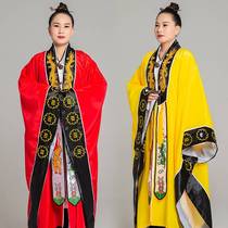 2021 New Road robe single double layer mens and womens clothes Dragon collar plain noodles Sui Taoist Taoist clothing thin model