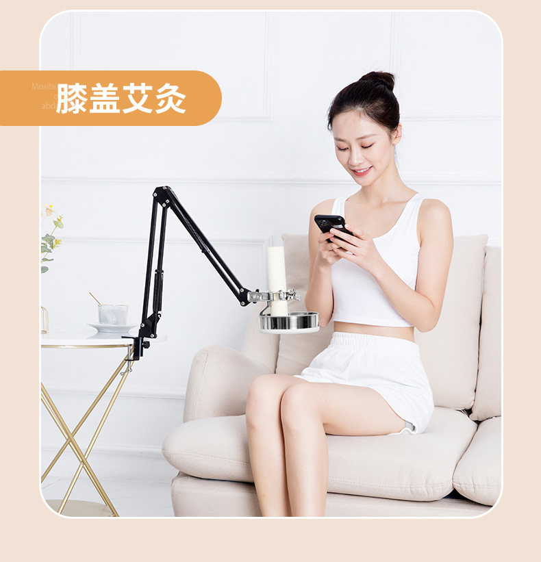 Moxa Stick Holder Standing Moxibustion Frame for Home Whole Body Warming with Smoke Vent Support quality and texture