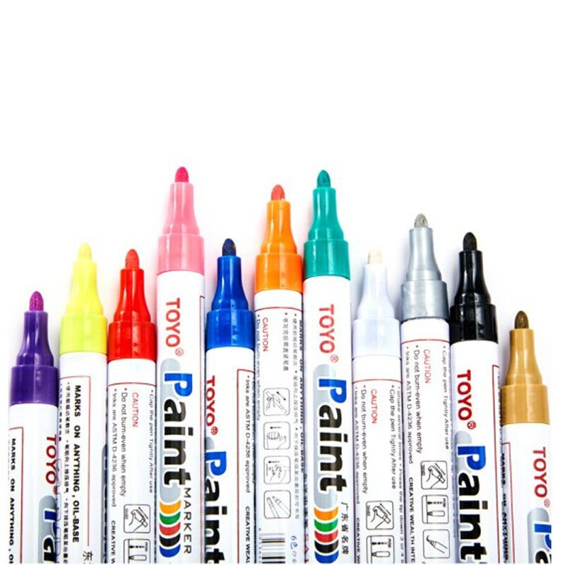 TOYO Dongyang Paint Pen SA101 Black Oily Ticks White Premium Car Tire Pen Waterproof Coarse Headpole Single