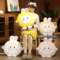 Creative Cute Lemon Rabbit Hug Pillow Plush Toy Round Face Rabbit Cuddle Girl Sleeping On Pillow Living-room Sofa Pillow