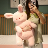 Плюшевый кролик, игрушка, детская тряпичная кукла, большая милая подушка для сна, белый кролик