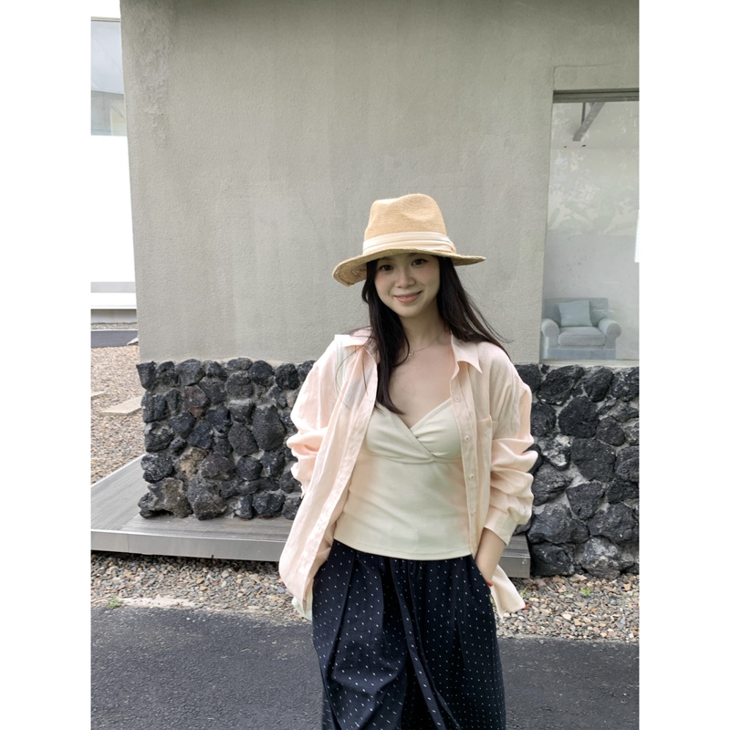 Your Cute Summer 100% Linen Soft-Toned Relaxed High-Quality Loose-Fitting Drop-Shoulder Oversized Shirt Your Cute Summer 100% Linen Soft-Toned Relaxed High-Quality Loose-Fitting Drop-Shoulder Oversized Shirt