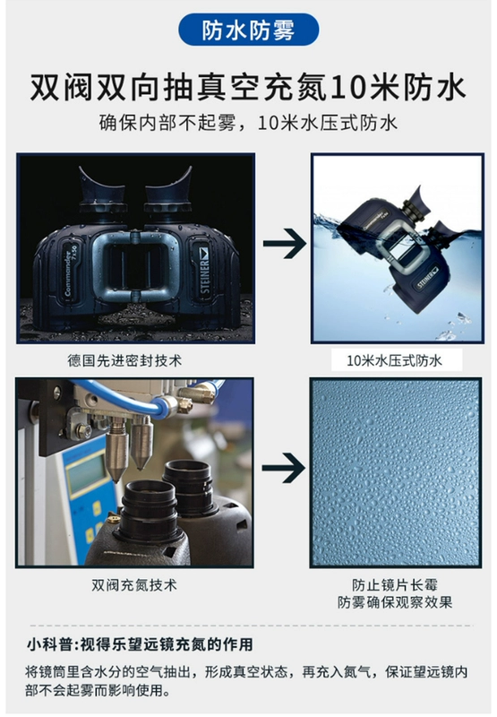 ống nhòm cao cấp Ống nhòm Steiner Đức độ phân giải cao công suất cao dẫn đường 2346 kính viễn vọng hạm đội chỉ huy la bàn tàu ống nhòm quân sự ong nhom du lich
