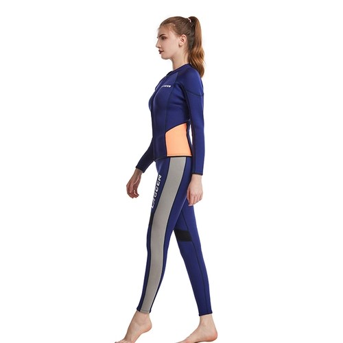 Раздельный купальник, лонгслив, зимние удерживающие тепло штаны, увеличенная толщина, по фигуре