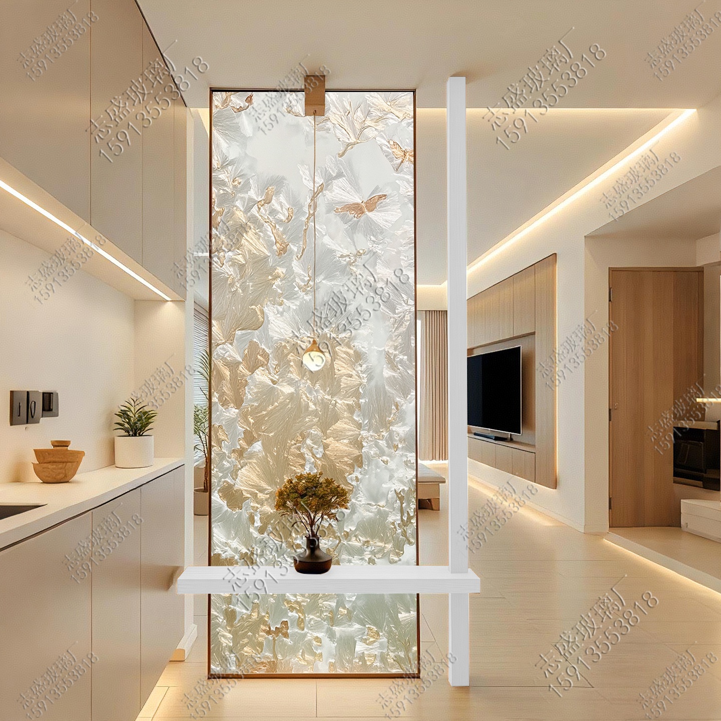 高級七宝焼きエナメルリビングルーム玄関ドアスクリーン間仕切り壁寝室レストランアメリカンヨーロピアンフレンチアートガラス