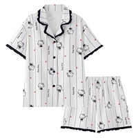 8428#Комбинезон Love Kitty Cat с короткими рукавами и шортами