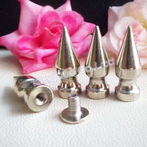 Серебряная медная длинная заклепка кусочек питомца заостренное украшение ночного клуба кожаные украшения аксессуары