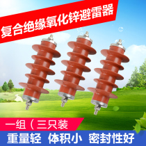 Zinc oxide arrester 10KV national standard HY5WS-17 50 high voltage outdoor composite insulation integrated arrester