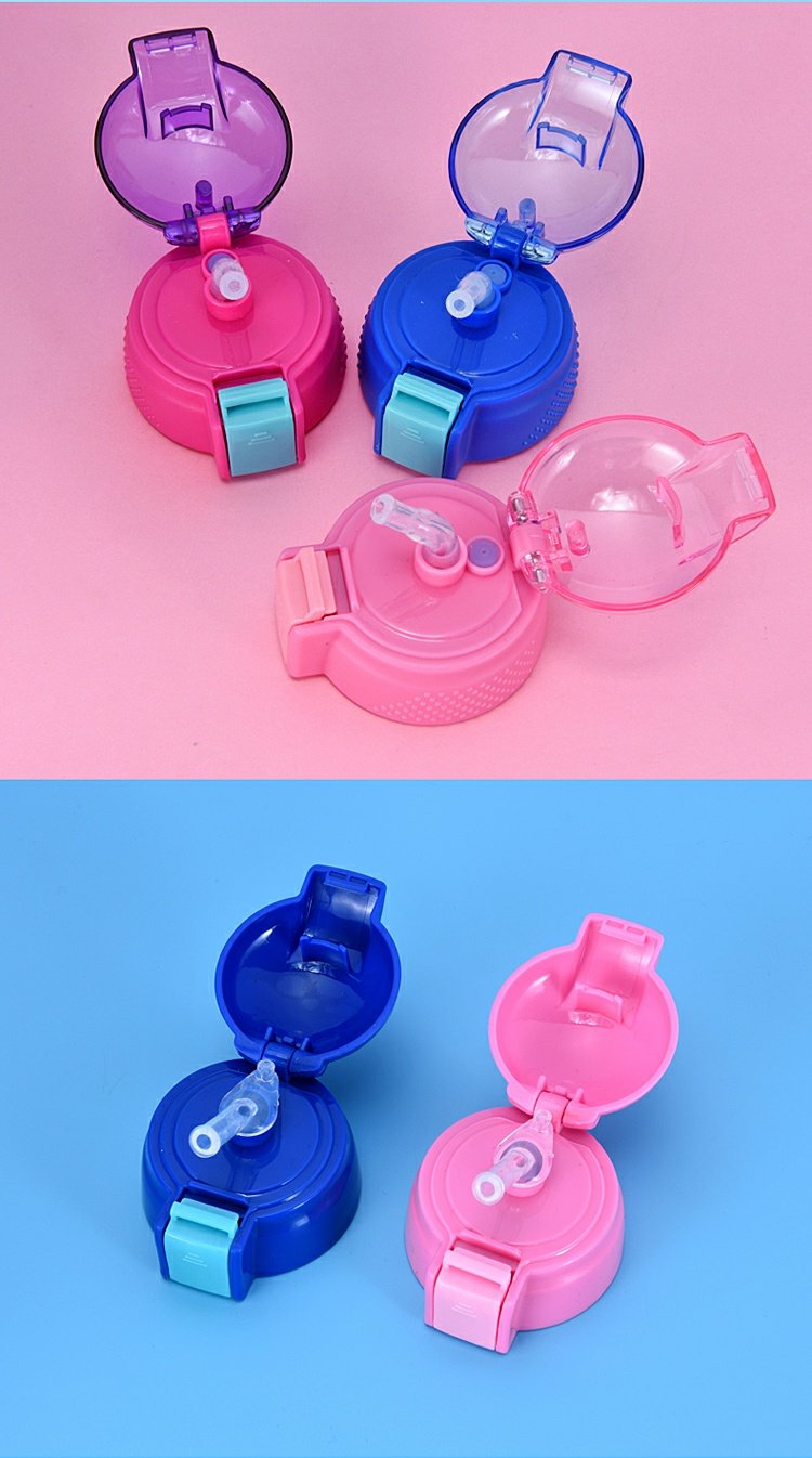 Cup cách nhiệt cho trẻ em Phụ kiện phổ thông Thời trang Trẻ em Ấm đun nước Cúp rơm Xử lý dây đeo Reakproof Cup gốc - Tách bình giữ nhiệt inox