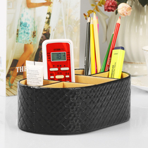 Janeouya riveting point oval leather fashion desktop storage box creative cosmetic cosmetic box dressing box remote control box