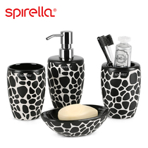 Swiss brand SPIRELLA PEBBLE fashion bathroom toiletries kit Ceramic bathroom four-piece set