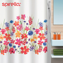 Switzerland SPIRELLA Nordic IKEA ins thickened polyester cloth shower curtain waterproof curtain Bathroom curtain partition