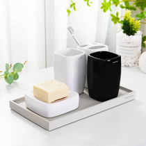 Swiss SPIRELLA ceramic bathroom four-piece set Couple bathroom toiletries set Toilet wash cup