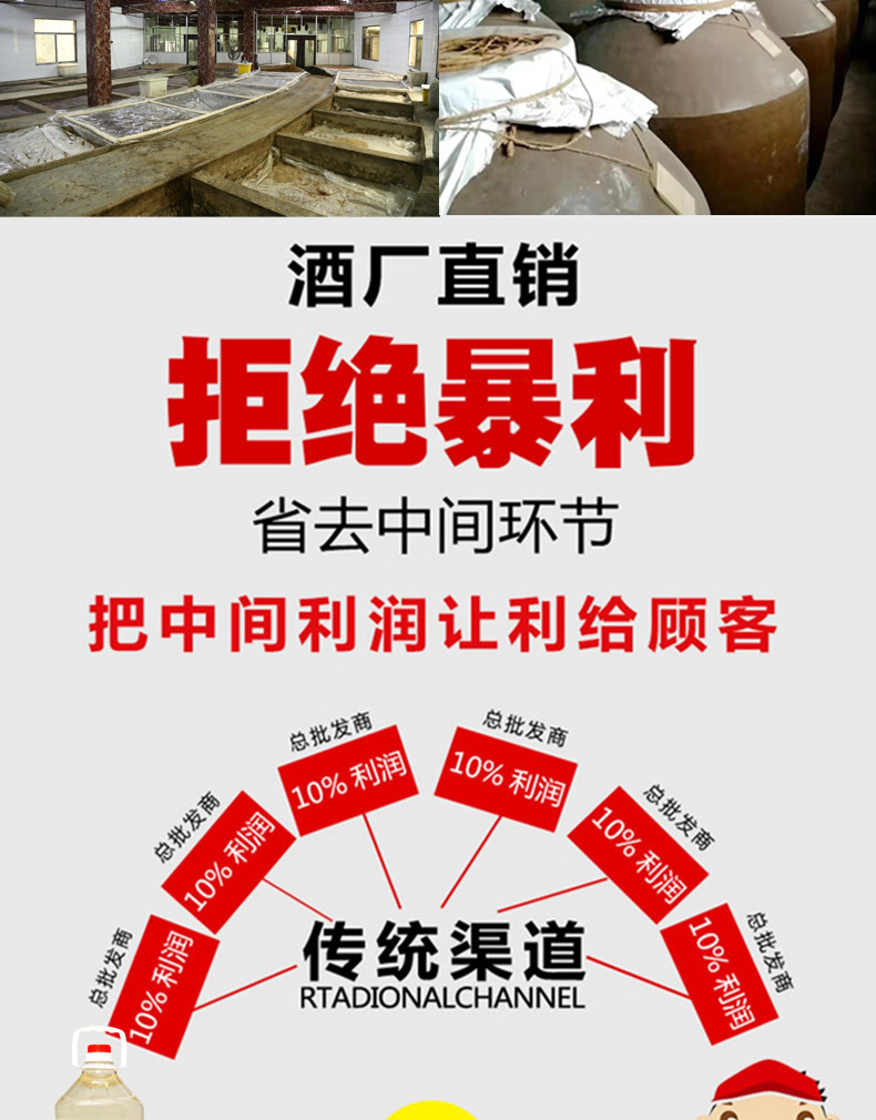 六年五粮白酒桶装10斤高粱酒瓶装酒水整箱高度酱香型泡酒清香型详情19