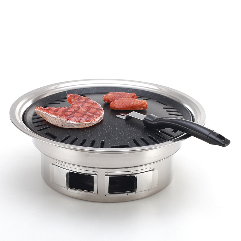 Charcoal Grill Home Stainless Steel Barbecue Grill Outdoor 5 People Above Picnic Complete Tool Carbon Grill Pan