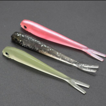 7 5cm 2g open fork software small fish realistic design Three-color optional Bait False Bait Road Subsoft Bait Fishing Gear