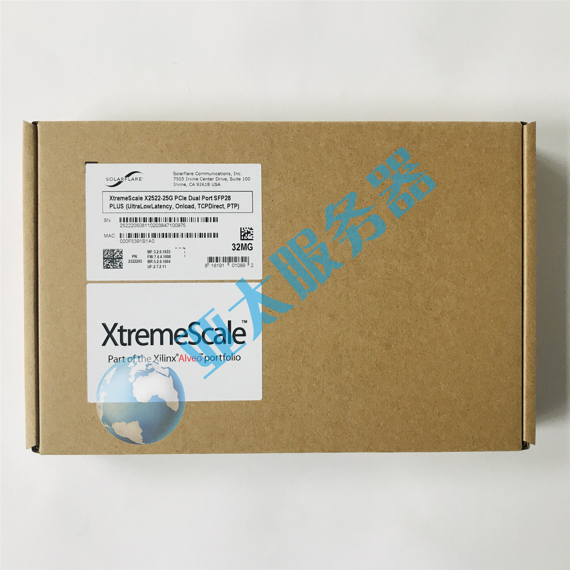 New original installation Solarflare X2522 PLUS 10G 25G Low time-lapse Double port network card onload