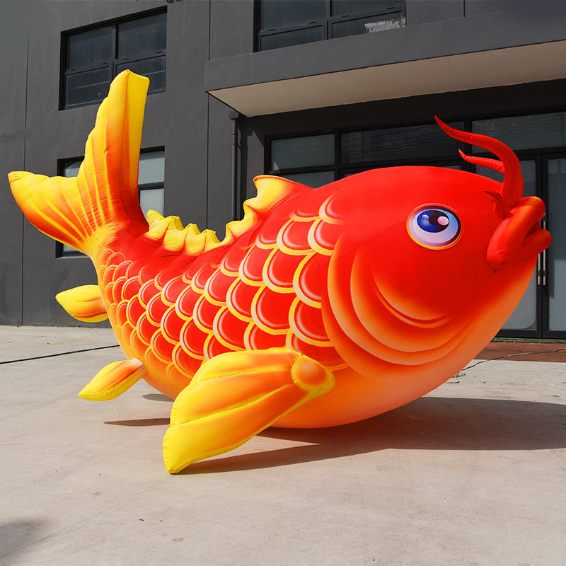 Inflatable Carp Air Model New Year Festival Cartoon Annual More than Mascot Carp Jumping Longmen Opening Shop Decoration