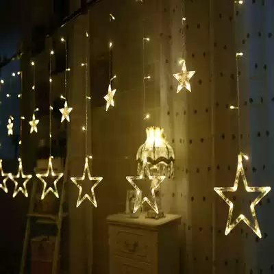 LED star light, small color light, flashing light, light string, curtain light, Wedding room decoration light, hanging light, Christmas neon bedroom