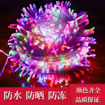 led colorful lights flashing string lights starry sky waterproof new year spring festival decoration decorative lights solar string lights